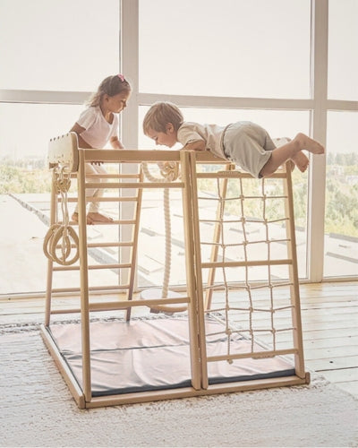 Aire de jeux Intérieur enfant | Jeu Montessori en bois pour Enfants | Escalade 1 an à 5 ans