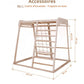 Aire de jeux Intérieur enfant | Jeu Montessori en bois pour Enfants | Escalade 1 an à 5 ans