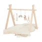 Arche d'Éveil Bébé 0-8 mois en Bois Pliable | Pratique et Facile à installer