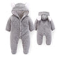 Combinaison velours bébé avec pieds