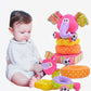 Jouets éducatifs en peluche éléphant pour enfant