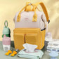 Sac à dos bébé beige et jaune